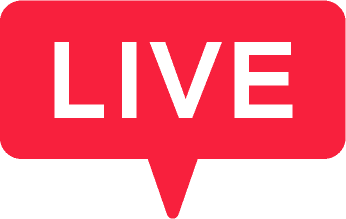 A red icon with the word live on it.