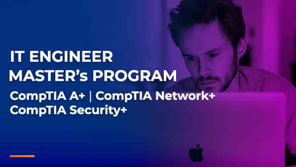 It engineer master's program comptia a4 comptia network comptia security.