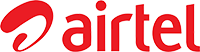 Airtel logo on a white background.