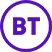 A purple logo on a purple background.