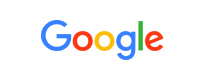 The google logo on a white background.
