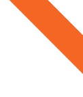 An orange and black triangle on a black background.
