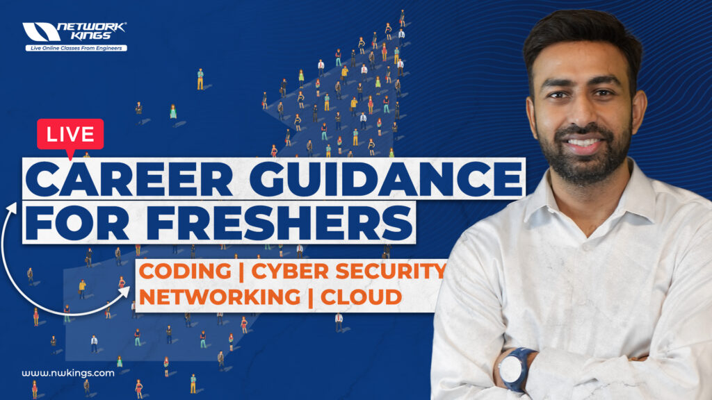 Career guidance for freshers coding cyber security networking cloud.