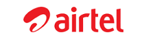 Airtel logo on a white background.