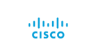 Cisco logo on a white background.