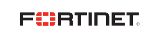 Fortinet logo on a white background.